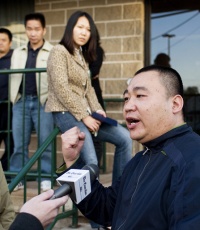 Chinese Advocacy: Jinhui Gao, a Chinese immigrant vents his anger.