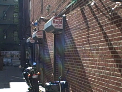 The Mosque's entrance in an alley on 73rd