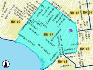 Map of Bensonhurst