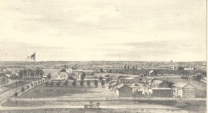 A sketch of Maspeth as it appeared during the Revolutionary War. 