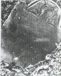 Tombstone of Aeltje Brinckerhoff in Brinckerhoff Cemetery (died March 9, 1740)