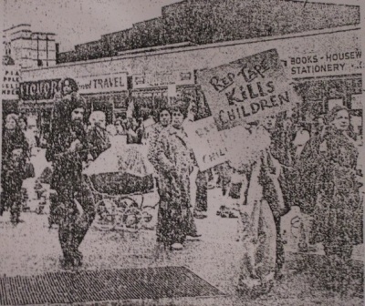 1974 protest after Lisa Guedj's death