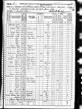  Federal Census 1870 page 1 