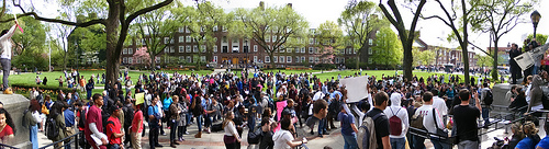 Walkout in Brooklyn College, April 29th, 2009