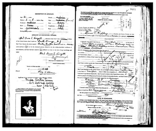  Louis C. Tiffany's Passport Application  