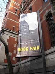 Here, we see that the armory advertises its events, such as book fairs.